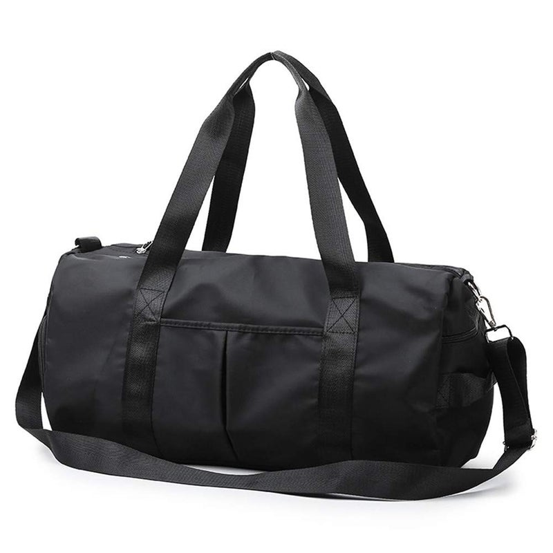 KARRESLY Travel Sports Gym Bag for Women or Men with Wet Pocket and Shoes Compartment for Training Swim Yoga(Black) - Image 1
